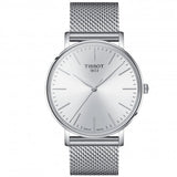 Tissot Everytime Gent Silver Dial Silver Mesh Bracelet Watch for Men - T143.410.11.011.00