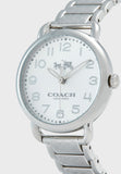 Coach Delancey Classic White Dial Silver Steel Strap Watch for Women - 14502260