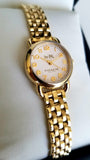 Coach Delancey White Dial Gold Steel Strap Watch for Women - 14502241