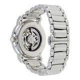 Emporio Armani Meccanico Skeleton Silver Dial Silver Steel Strap Watch For Men - AR1980