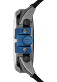 Diesel Mega Chief Chronograph Black Dial Black Nylon Strap Watch For Men - DZ4500