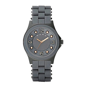 Marc Jacobs Pelly Grey Dial Grey Silicone Strap Watch for Women - MBM2537