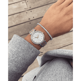 Michael Kors Darci Silver Dial Two Tone Steel Strap Watch for Women - MK3405