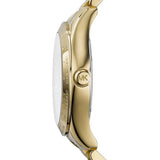 Michael Kors Layton Chronograph Gold Dial Gold Steel Strap Watch for Women - MK5959