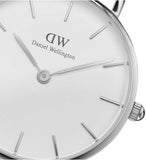 Daniel Wellington Classic Petite Sheffield White Dial Black Leather Strap Watch For Women - DW00100186