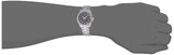 Bulova Crystal Collection Black Dial Silver Steel Strap Watch for Men - 96K104