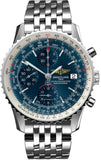 Breitling Navitimer Heritage Special Edition Blue Dial Silver Steel Strap Mens Watch - A1332412/C942
