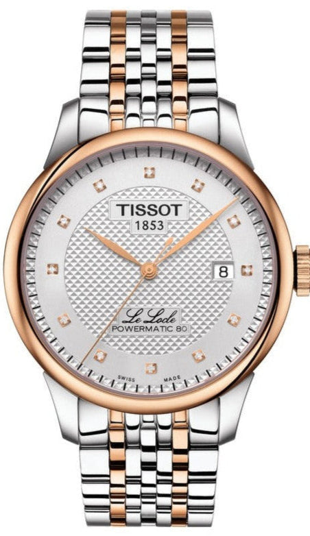 Tissot Le Locle Automatic Cosc Silver Dial Two Tone Steel Strap Watch For Men - T006.407.22.036.00
