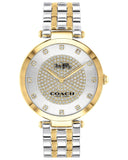 Coach Park Silver Dial Rose Gold Steel Strap Watch for Women - 14503735