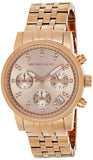 Michael Kors Damen White Dial Rose Gold Steel Strap Watch for Women - MK5026