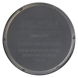 Nixon 51-30 Chronograph Grey Dial Grey Steel Strap Watch for Men - A083-1062
