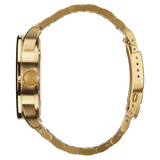 Nixon Sentry Black Dial Gold Steel Strap Watch for Men - A356-510