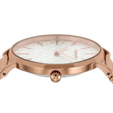Coach Perry Silver Dial Rose Gold Mesh Bracelet Watch for Women - 14503386