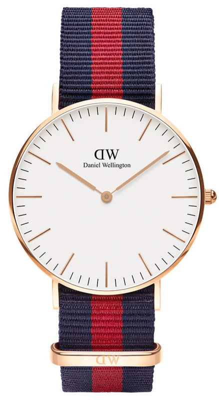Daniel Wellington Classic Oxford White Dial Two Tone NATO Strap Watch For Women - DW00100029