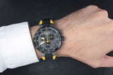 Tissot T Bike Cycling Tour de France Black Dial Two Tone Rubber Strap Watch For Men - T111.417.37.441.00