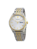 Emporio Armani Cream Dial Two Tone Steel Strap Watch For Men - AR11034
