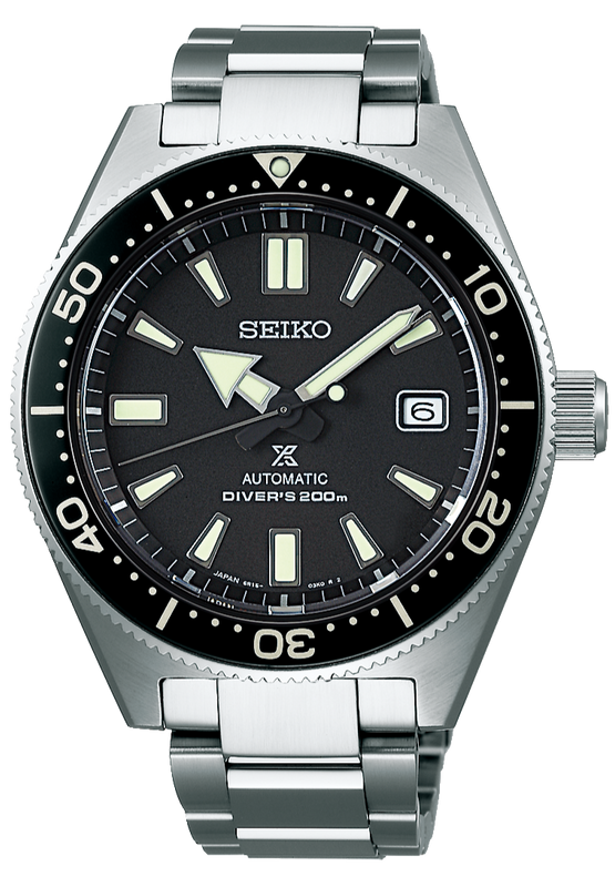 Seiko Prospex Automatic Diver Black Dial Silver Steel Strap Watch For Men - SPB051J1