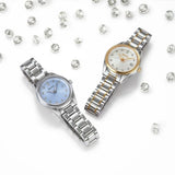 Seiko Diamond Silver Dial Two Tone Steel Strap Watch for Women - SUR582P1