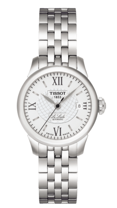 Tissot Le Locle Small Automatic Silver Dial Silver Steel Strap Watch For Women - T41.1.183.33