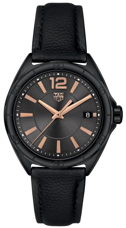 Tag Heuer Formula 1 Quartz Black Dial Black Leather Strap Watch for Women - WBJ1314.FC8230