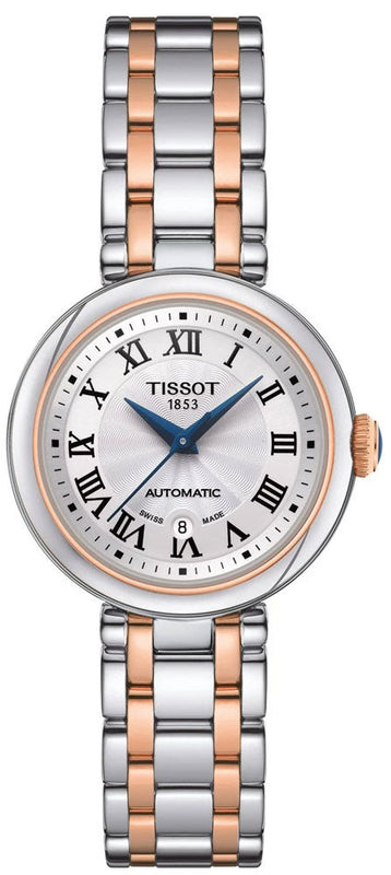 Tissot Bellissima Automatic Silver Dial Two Tone Steel Strap Watch For Women - T126.207.22.013.00