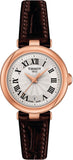 Tissot Bellissima Small Lady White Dial Brown Leather Strap Watch For Women - T126.010.36.013.00