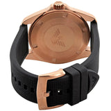 Emporio Armani Sport Quartz Black Dial Black Rubber Strap Watch For Men - AR11101