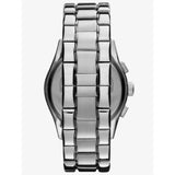 Emporio Armani Classic Blue Dial Silver Steel Strap Watch For Men - AR1635