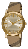 Burberry Heritage Silver Dial Leather Strap Watch for Women - BU1398