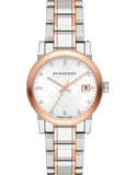 Burberry The City Silver Dial Two Tone Steel Strap Watch for Women - BU9214
