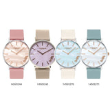 Coach Perry Mother of Pearl White Dial Blue Leather Strap Watch for Women - 14503271