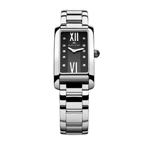 Maurice Lacroix Fiaba Black Dial Silver Steel Strap Watch for Women - FA2164-SS002-350