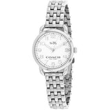 Coach Delancey White Dial Silver Steel Strap Watch for Women - 14502240