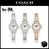 Coach Madison Crystals Silver Dial Two Tone Steel Strap Watch for Women - 14502404