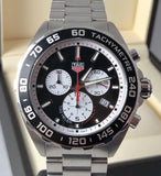 Tag Heuer Formula 1 Chronograph Black Dial Silver Steel Strap Watch for Men - CAZ101E.BA0842