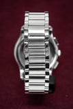 Emporio Armani Valente Chronograph Quartz Black Dial Silver Steel Strap Watch For Men - AR11083