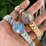 Coach Park Crystal Dial Rose Gold Steel Strap Watch for Women  - 14503226