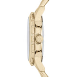 Fossil Dean Chronograph Champagne Dial Gold Steel Strap Watch for Men - FS4867