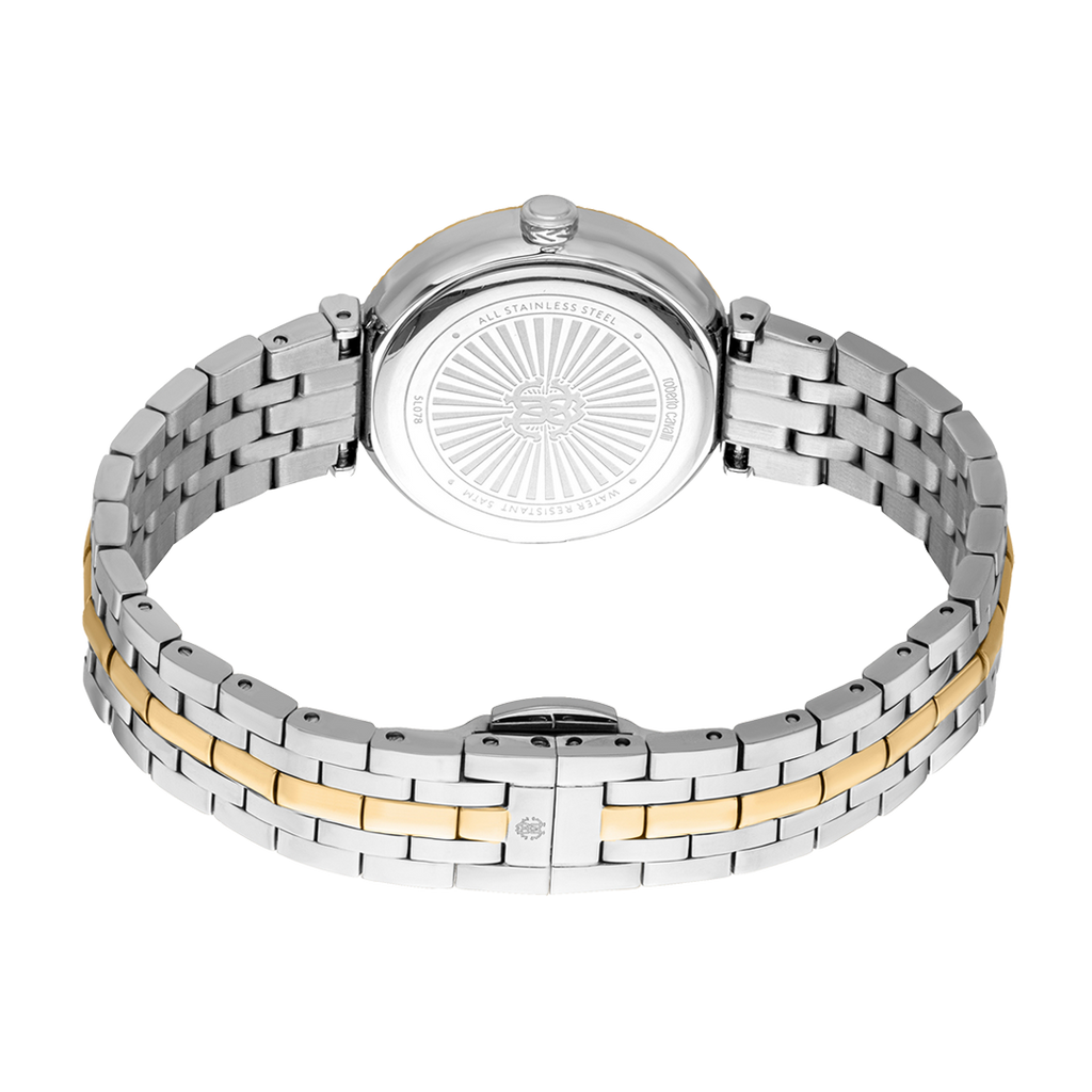 Just Cavalli Chiarezza Snake Core Green Dial Two Tone Steel Strap Watch for Women - RC5L078M0065