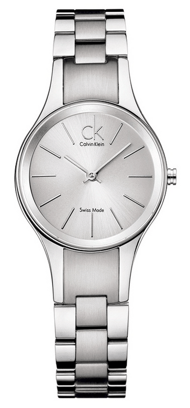 Calvin Klein Simplicity White Dial Silver Steel Strap Watch for Women - K4323185
