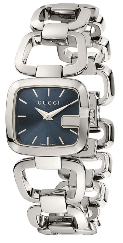 Gucci G Gucci Blue Dial Silver Steel Strap Watch For Women - YA125405