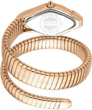 Just Cavalli Ferocious Green Dial Rose Gold Steel Strap Watch for Women - JC1L306M0055