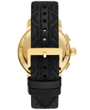 Tory Burch The Tory Chronograph Black Dial Black Leather Strap Watch for Women - TBW1055