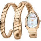 Just Cavalli Glam Evo 4 Mother of Pearl Dial Rose Gold Steel Strap Watch for Women - JC1L209M0055