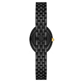 Tory Burch Oval Black Dial Black Steel Strap Watch for Women - TBW6035