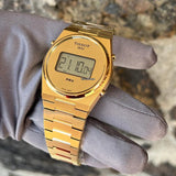 Tissot PRX Digital Quartz Gold Dial Gold Steel Strap Watch for Men - T137.463.33.020.00