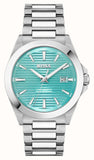 Hugo Boss Strike Turquoise Blue Dial Silver Steel Strap Watch for Men - 1514171