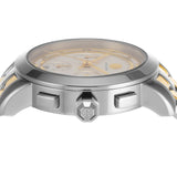 Tory Burch Classic Chronograph White Dial Two Tone Steel Strap Watch for Women - TBW1034