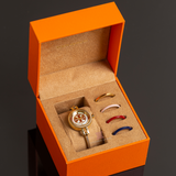 Tory Burch Riva Gold Dial Gold Steel Strap Watch for Women - TBW4029