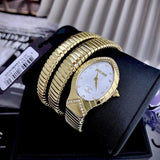 Just Cavalli Classico Lungo White Dial Gold Steel Strap Watch for Women - JC1L248M0025